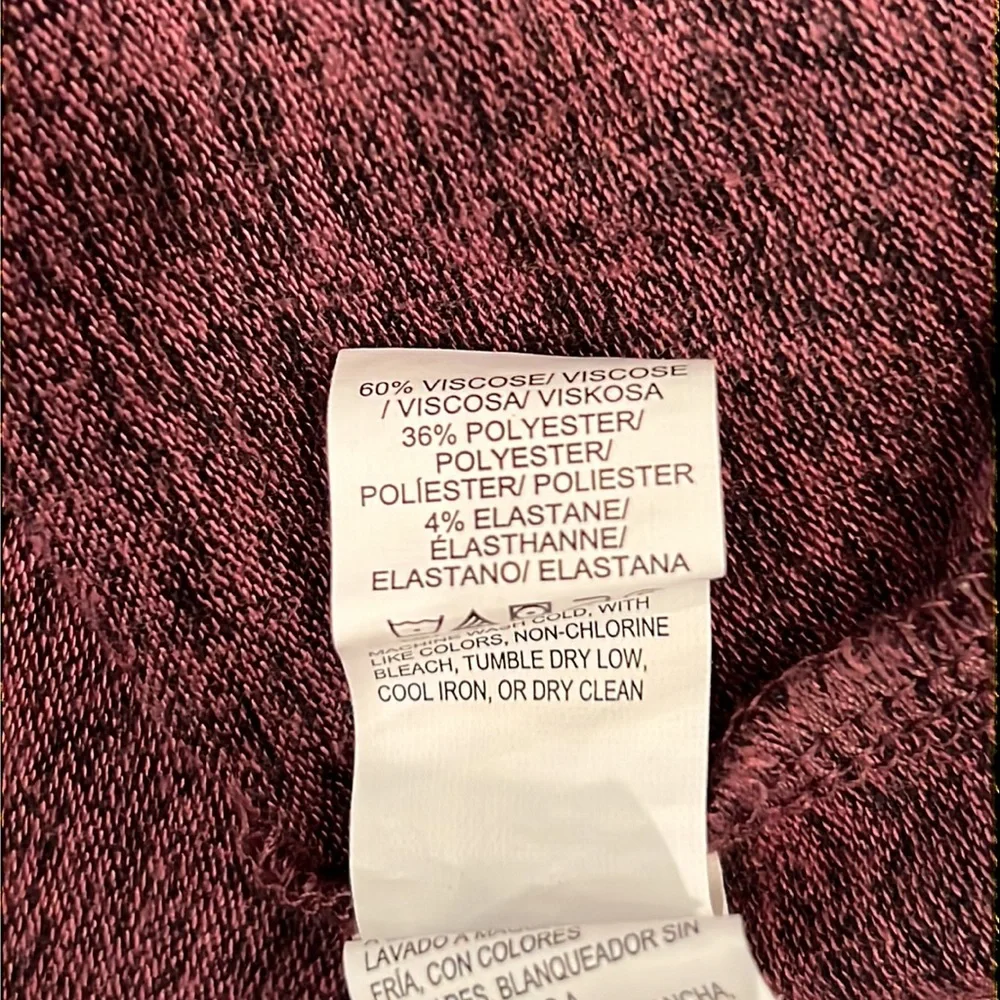 Lucky Brand Super Soft Burgundy Bell Sleeve Sweater, XL
